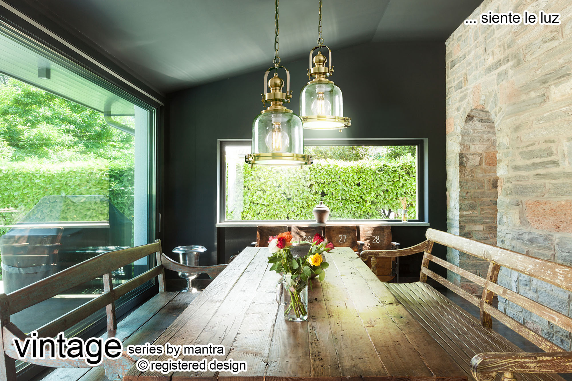 Vintage Ceiling Lights Mantra Single Pendant